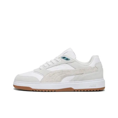 PUMA Doublecourt Low Топ Скейтборд Кроссовки Унисекс Белый Серый Синий