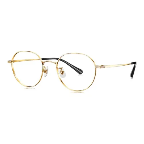 PARIM Нержавеющая сталь β-титан Нерегулярная форма Оправы для очков Унисекс Золото