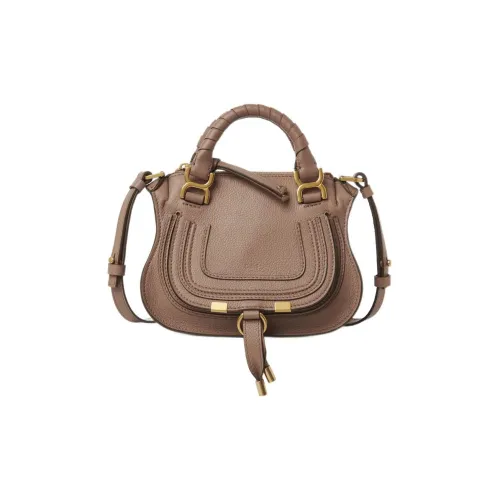 Chloe Marcie с рельефной телячьей кожей сумка через плечо мини женская деревянная розовая