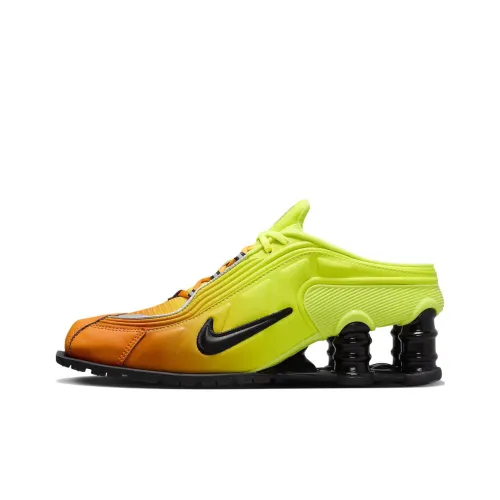 MARTINE ROSE x Nike Shox MR4 Low Топ Повседневные Беговые Кроссовки Женские Оранжевые