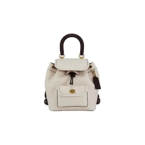 COACH Riya Коровья кожа Рюкзак Средний Женская Белая