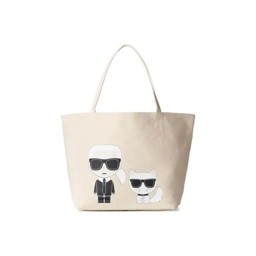 Сумка из холста Karl Lagerfeld сумка-тоут сумка для покупок сумка через плечо женская бежевая