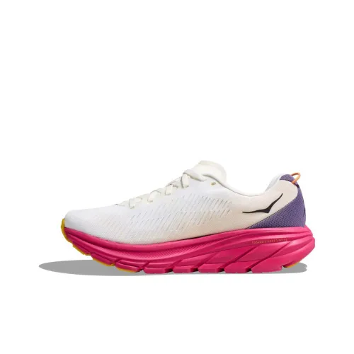 HOKA ONE ONE Rincon 3 Амортизация Износостойкие Низкие Кроссовки для Бега Женские Белые и Красные