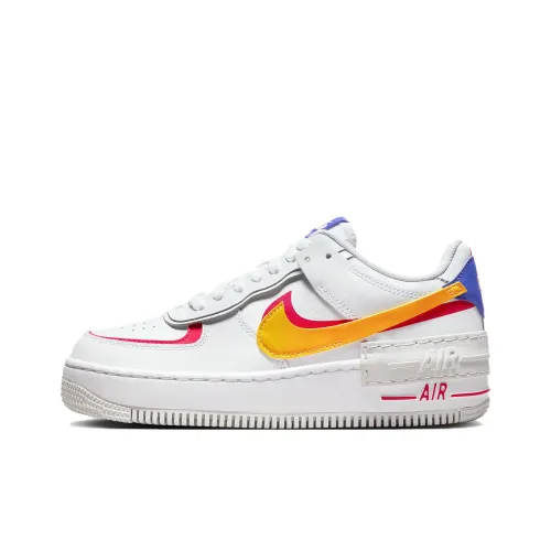 Nike Air Force 1 Shadow Low Топ Скейтборд Кроссовки Женские Белые Желтые Красные