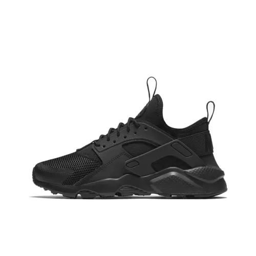 nike Huarache Шок Абсорберы Противоскользящие Дышащие Низкие Кроссовки для Бега GS Черный Воин