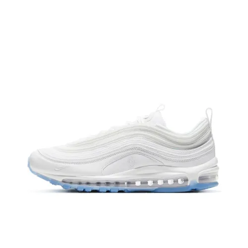 Nike Air Max 97 Легкий Низкий Топ Беговые Кроссовки Унисекс Белый Пламя