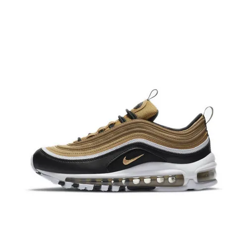 Nike Air Max 97 Low Беговые кроссовки GS Черный Белый Золото