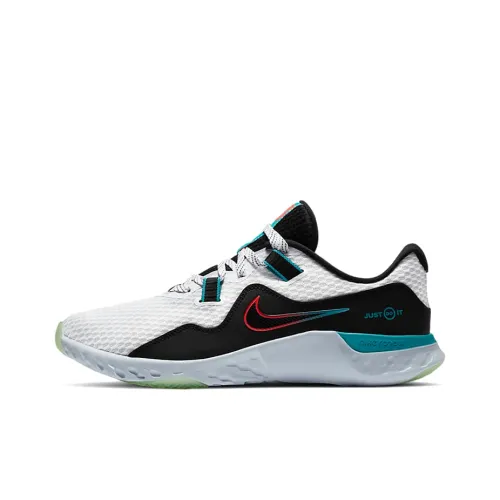 Nike Renew Retaliation TR 2 Амортизирующие противоскользящие низкие беговые кроссовки для мужчин черные белые и синие