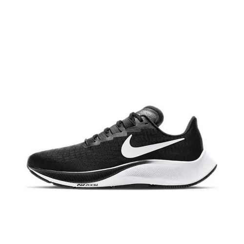 Nike Pegasus 37 Slip-on Low Top Беговые кроссовки Женские Черный Белый