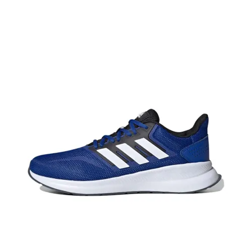 Adidas Runfalcon Slip-resistant Abrasion-resistant Lightweight Low-Top Casual Running Shoes Men's Blue Black White Adidas Runfalcon Противоскользящий Устойчивый к истиранию Легкий Низкий Топ Повседневные Беговые Кроссовки Мужские Синий Черный Белый