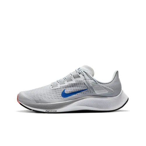 Nike Pegasus 37 Амортизаторы Slip-resistant Низкий Топ Беговые кроссовки Мужские Серый Синий Красный