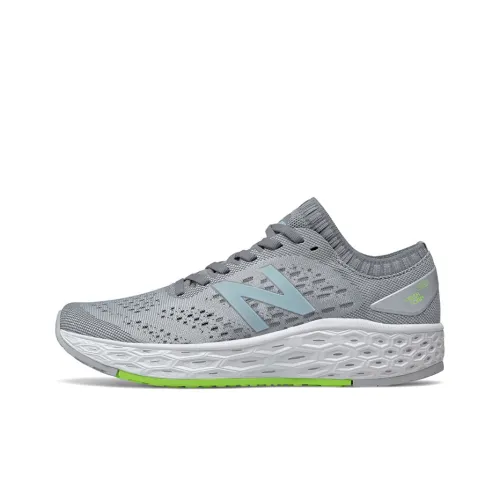 New Balance NB Свежий Foam Vongo V4 Vongo V4 Амортизация Покрытие Низкий Топ Беговые кроссовки Женские Серый Зеленый