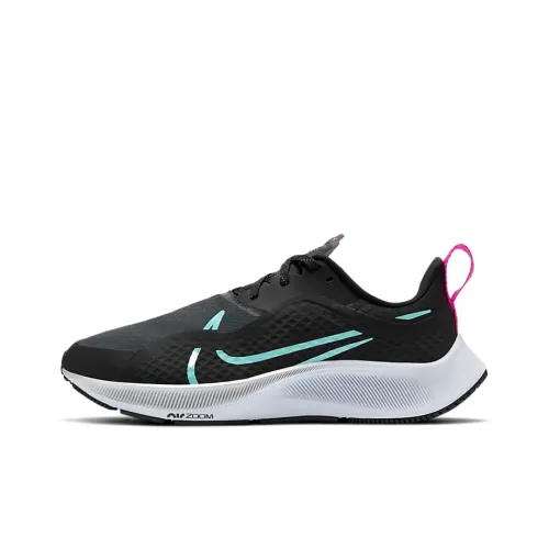 Nike Pegasus 37 Slip Устойчивый к истиранию Низкий Топ Тренировочные Беговые кроссовки Женские Черный Синий Фиолетовый