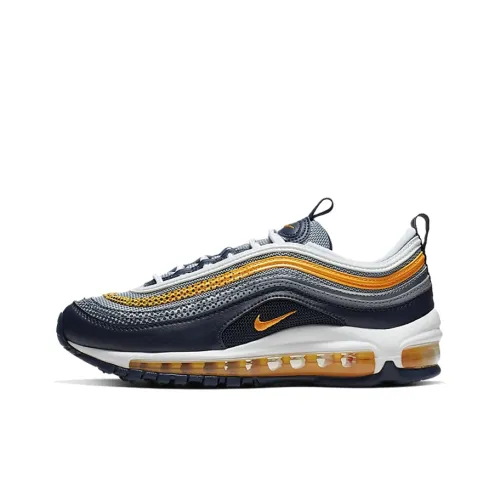 Nike Air Max 97 Low Топ Беговые кроссовки Женские Черный Золотой