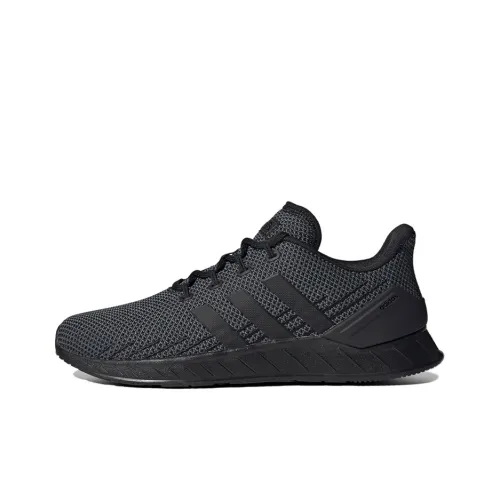 Adidas Neo QUESTAR FLOW Slip-resistant Abrasion-resistant Low-top Беговые кроссовки Мужские Черный Серый