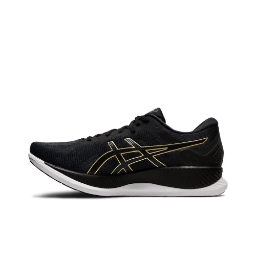 Asics Glideride Low Топ Беговые кроссовки Мужской Черный Золотой