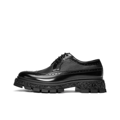Roberta Di Camerino Открыто Edge Pearl Коровья кожа Туфли Мужской Black