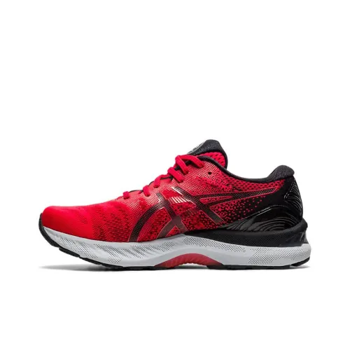 Asics Gel Nimbus 23 Low Топ Беговые кроссовки Мужские Красный Черный