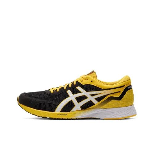 Asics Tartheredge 1 Slip-Resistant Abrasion-Resistant Breathable Low-Top Running Shoes Men's Black Yellow Asics Tartheredge 1 Противоскользящие Износостойкие Дышащие Низкие Кроссовки для Бега Мужские Черные Желтые