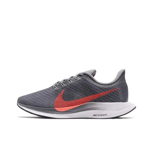 Nike Pegasus Turbo 1 Low Топ Беговые кроссовки Женские Серый Красный