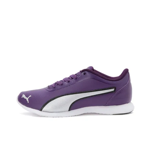 PUMA Vega Sweet SL Idp Амортизация Устойчивый к истиранию Легкий Низкий Топ Беговые кроссовки Женские Фиолетовый Черный Белый