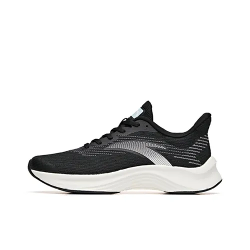 ANTA Edge Slip-Resistant Abrasion-Resistant Low Top Беговые кроссовки Женские Черные