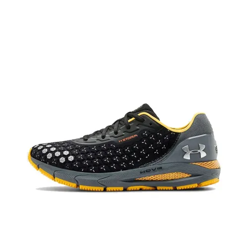 Under Armour Hovr Sonic 3 Дышащий и Водонепроницаемый Низкий Топ Повседневные Беговые Кроссовки Мужские Черный Серый Желтый