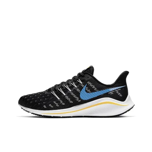 Nike Air Zoom Vomero 14 Non Slip Легкий Низкий Топ Беговые кроссовки Унисекс Черный Синий