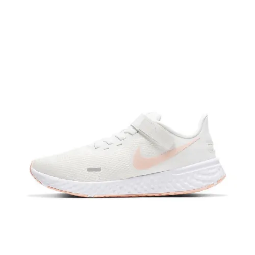 Nike Revolution 5 Series Low Беговые кроссовки Женские Белые Розовые