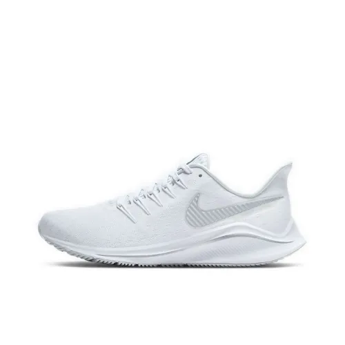 Nike Air Zoom Vomero 14 Амортизаторы Устойчивые к истиранию Низкий Топ Беговые кроссовки Женские Серый Белый