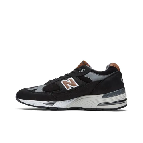 New Balance NB 991 Series Low Топ Марафон Беговые кроссовки Мужской Черный Коричневый