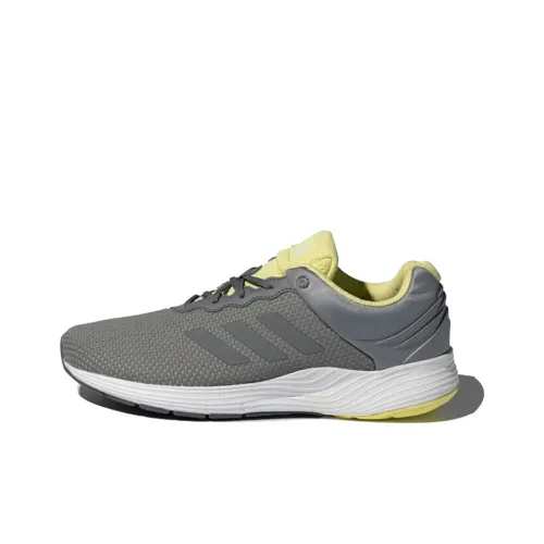 Adidas Fluidcloud Дышащий Низкий Топ Марафон Беговые кроссовки Унисекс Серый Желтый