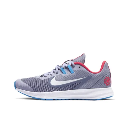 nike Downshifter 9 Slip-Resistant Abrasion-Resistant Low Top Casual Running Shoes Women's Gray Blue Red nike Downshifter 9 Противоскользящий Устойчивый к истиранию Низкий Топ Повседневные Беговые Кроссовки Женские Серый Синий Красный