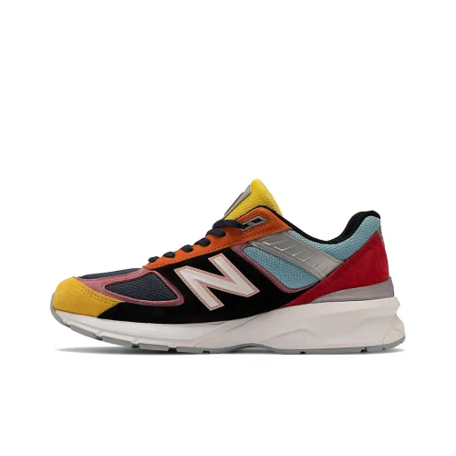 New Balance NB 990 V5 'MULTI Цвет' Низкий Топ Беговые Кроссовки Мужские Черный Желтый Красный