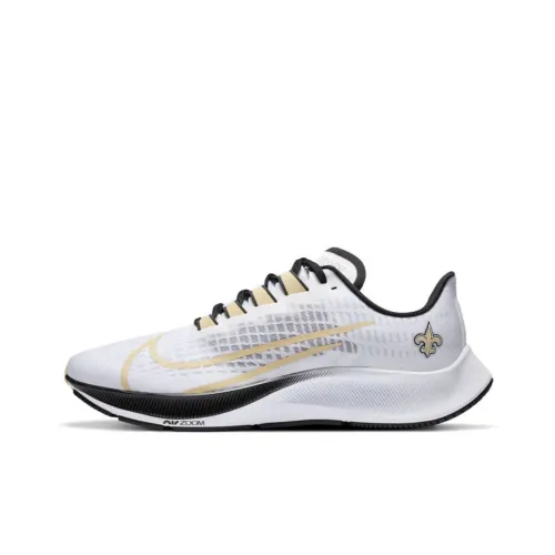 Nike Pegasus 37 Air Zoom 'New Orleans Saints' Низкие Беговые Кроссовки Унисекс Экрю