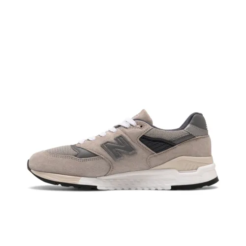 New Balance NB 998 Устойчивый к истиранию Низкий Топ Марафон Беговые кроссовки Мужской Серый D Ширина