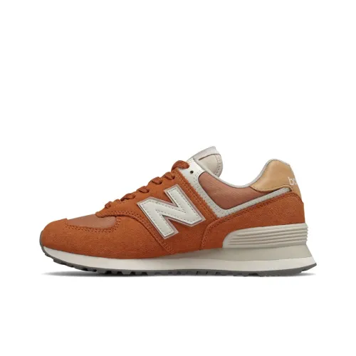 New Balance NB 574 Low Топ Повседневные Беговые Кроссовки Женские Earth Желтый