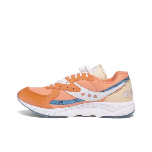 Saucony Aya Non Bottom Легкий Низкий Топ Беговые кроссовки Мужской Персиково-красный Белый