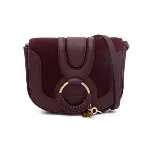 See By Chloe Hana Кожа Сумка через плечо Стандартная Женская Фиолетовая