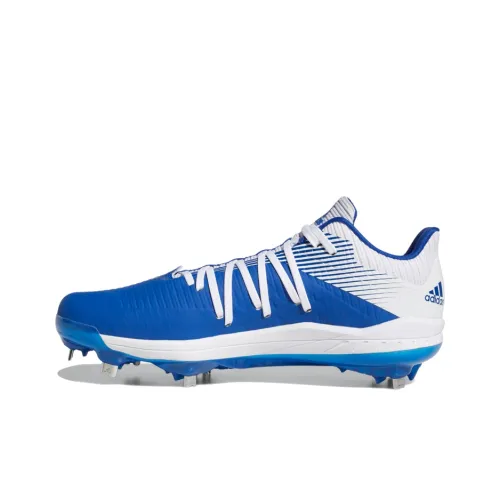 Adidas Adizero Collection Afterburner 6 Afterburner 6 Бутсы Slip-resistant Low-top Беговые кроссовки Мужские Белый Синий