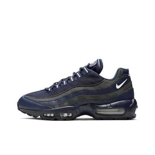 Nike Air Max 95 Low Топ Повседневные Беговые Кроссовки Мужские Морской Синий
