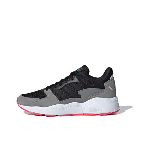 ADIDAS NEO Crazychaos 1,0 Non Slip Легкий Низкий Топ Повседневные Беговые Кроссовки Женские Черный Серый