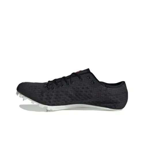 Adidas Adizero Finesse Slip-Resistant Низкий Топ Беговые Кроссовки Мужские Черно-Белые