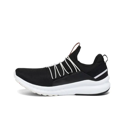 Saucony Stretch Go Glide Противоскользящий и Дышащий Низкий Топ Беговые кроссовки Женские Черный Белый