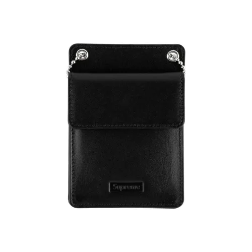 Supreme Кожа Картхолдер Унисекс Черный