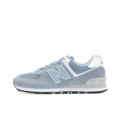 New Balance NB 574 Амортизация Низкий Топ Марафон Беговые кроссовки Unisex Light Синий