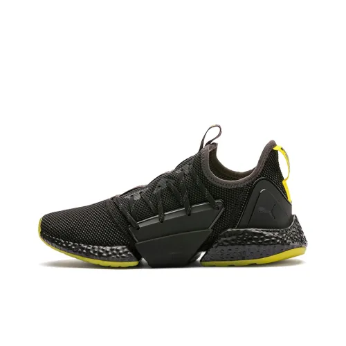 PUMA Hybrid Rocket Runner Амортизация Износостойкие Низкие Кроссовки для Бега Мужские Черные Желтые