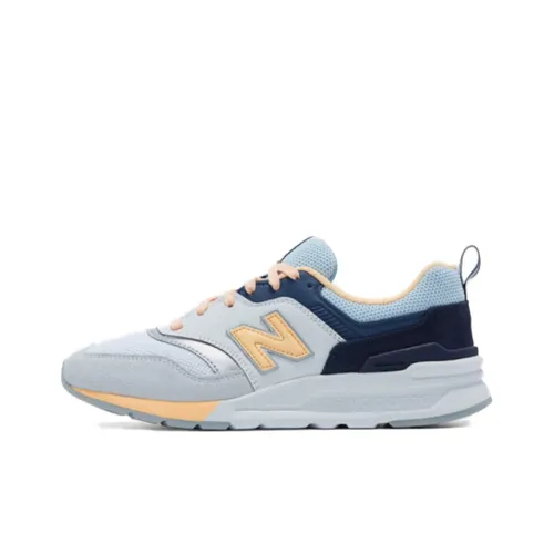 New Balance NB 997 Low Топ Марафон Беговые кроссовки Женские Синий Желтый B Ширина