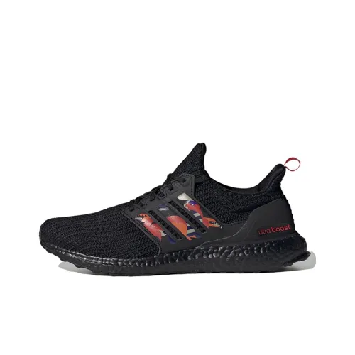 Adidas Ultraboost DNA Low Топ Беговые кроссовки Унисекс Черный Красный