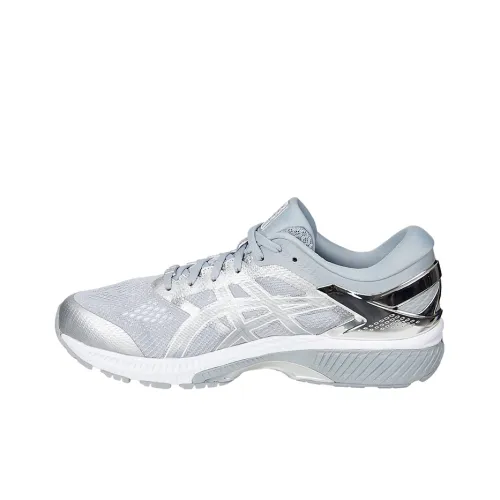 Asics Gel Kayano 26 Platinum Low Top Беговые кроссовки Мужские Silver